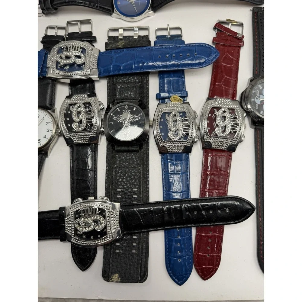Unbranded Mens Watches Lot Of 17 For Parts‎ Or Repair